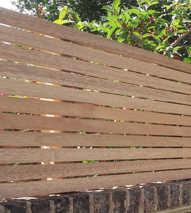 Bespoke Meranti Lateral Trellis
