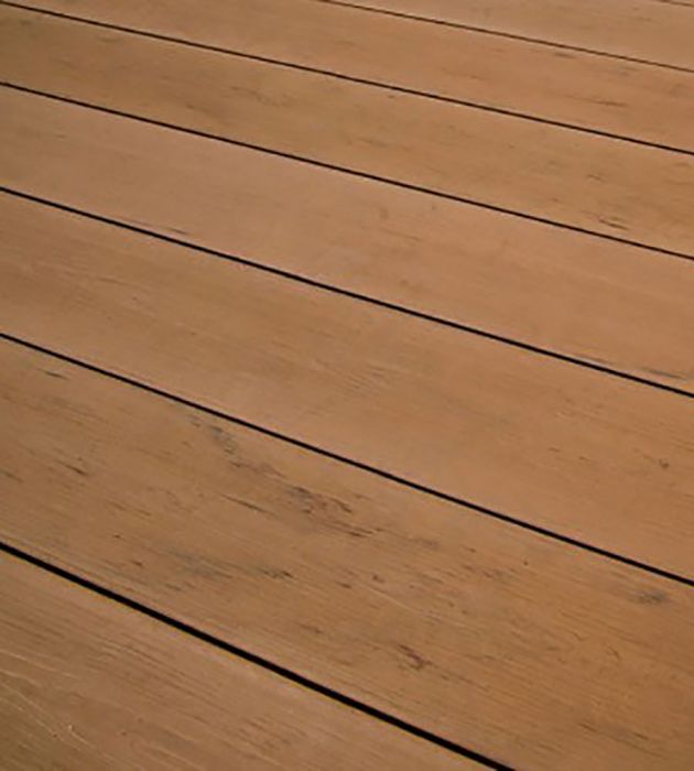 Natural oak composite decking