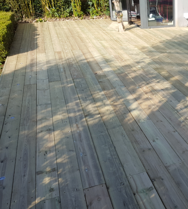 Softwood decking